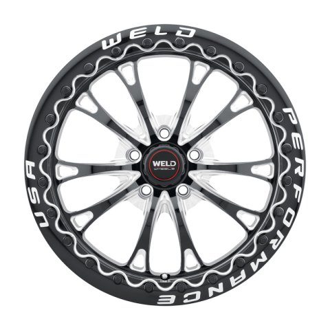 Weld S908 18X10 Belmont Drag Beadlock 5X112 ET40 BS7.1 Gloss Black MIL Dia 78.1 thumbnail 3