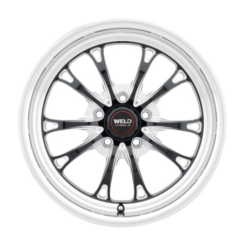 Weld S157 17X11 Belmont Drag 5X120.65 ET43 BS7.75 Gloss Black MIL Dia 78.1 thumbnail 2