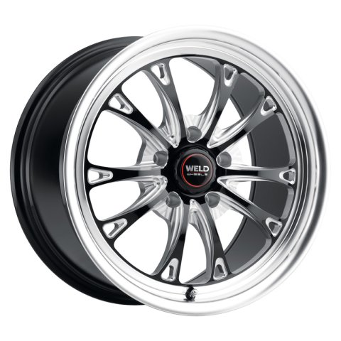 Weld S157 17X11 Belmont Drag 5X120.65 ET43 BS7.75 Gloss Black MIL Dia 78.1 thumbnail 4