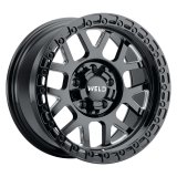 Weld Off-Road W105 17X10 Cinch 5X114.3 5X127 ET-25 BS4.50 Satin Black MIL / Gloss Black 78.1 thumbnail 1