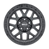 Weld Off-Road W104 17X9.0 Cinch 6X135 6X139.7 ET-12 BS4.50 Satin Black Gloss Black 106.1 thumbnail 1