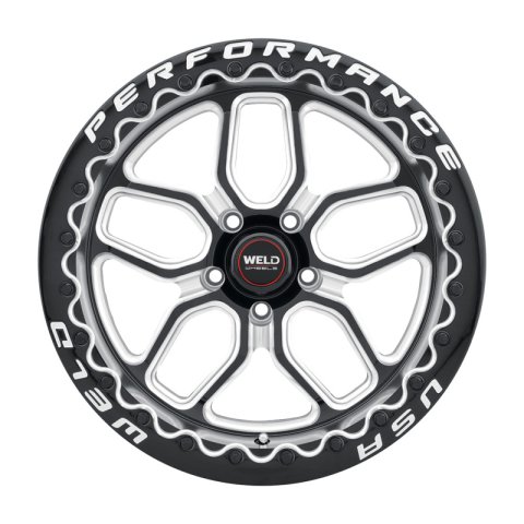 Weld S907 17X10 Laguna Beadlock 5X112 ET40 BS7.1 Gloss Black MIL Dia 78.1 thumbnail 1