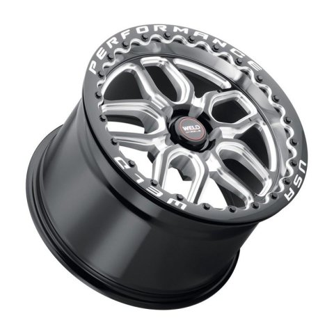 Weld S907 18X10 Laguna Beadlock 5X112 ET40 BS7.1 Gloss Black MIL Dia 78.1 thumbnail 3