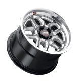 Weld S152 15X10 Laguna Drag 5X115 ET22 BS6.4 Gloss Black MIL Dia 78.1 thumbnail 1