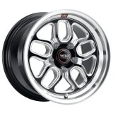 Weld S152 15X10 Laguna Drag 5X115 ET22 BS6.4 Gloss Black MIL Dia 78.1 thumbnail 2