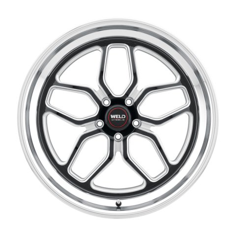 Weld S107 22X12 Laguna 5X127 ET-57 BS4.25 Gloss Black MIL Dia 78.1 thumbnail 2