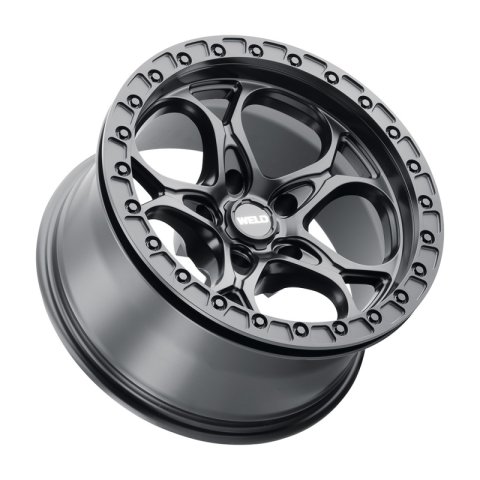 Weld Off-Road W901 17X10 Ledge Beadlock5 5X127 ET-25 BS4.50 Satin Black / Black Ring 71.5 thumbnail 3
