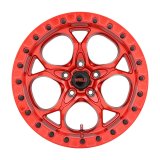 Weld Off-Road W906 17X10 Ledge Beadlock 5X127 ET-25 BS4.50 Candy Red / Red Ring 71.5 thumbnail 3