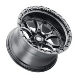 Weld Off-Road W108 20X9 Ledge 6X139.7 ET20 BS5.75 Satin Black / Black Ring 106.1 thumbnail 2