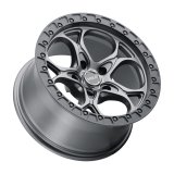 Weld Off-Road W107 17X9.0 Ledge 5X127 ET-12 BS4.50 Satin Gun Satin Black 71.5 thumbnail 1