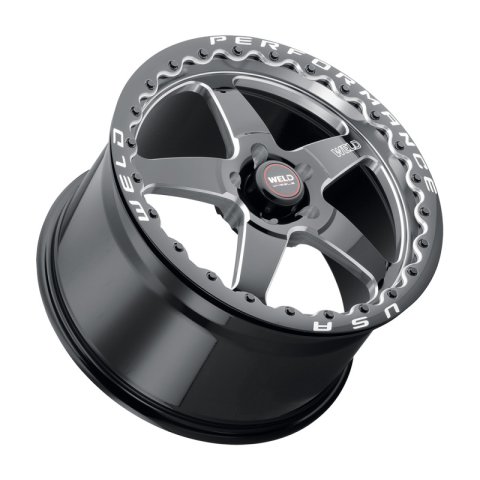 Weld S904 17X10 Ventura Drag Beadlock 5X135 ET10 BS5.9 Gloss Black MIL Dia 87.1 thumbnail 2