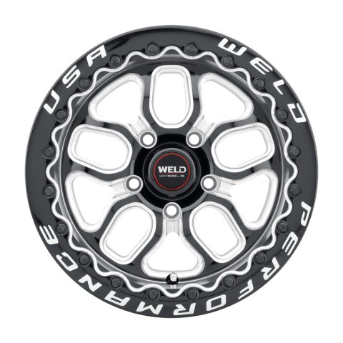 Weld Racing 15x10 Laguna Bead Lock 5x120 ET46 BS7.25 Gloss BLK MIL DIA 78.1 thumbnail 2