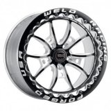 Weld S80 17x11 / 5x115 BP / 6.2in BS Black Wheel (High Pad) - Black Single Beadlock MT thumbnail 1