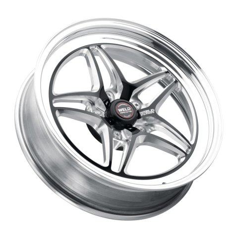 Weld S81 20x8 / 5x115 BP / 5.3in BS Black Wheel (High Pad) - Non-Beadlock thumbnail 2