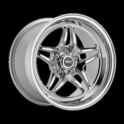 Weld S81 18x9 / 5x115 BP / 6.1in BS Polished Wheel (High Pad) - Non-Beadlock