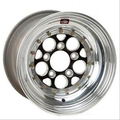 Weld Magnum Import 15x4 / 5x100mm BP / 1.25in. BS Black/Polished Wheel - Non-Beadlock