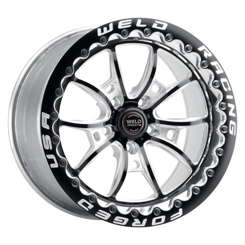 Weld RT-S S80 17x11 / 5x115mm BP / 5.8in BS Medium Pad Black Wheel - Single Beadlock MT