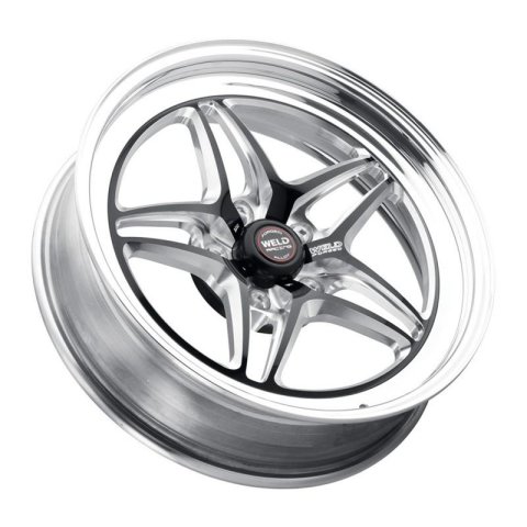 Weld S81 18x5 / 5x4.75 BP / 2.1in. BS (-23mm Offset) Black Wheel (High Pad) thumbnail 4