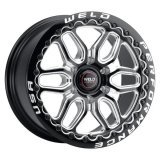 Weld Racing 17x10 Laguna 6 Bead Lock 6x139.7 ET25 BS6.50 Gloss BLK MIL DIA 106.1 thumbnail 1