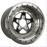 Weld Alumastar 2.0 15x12 / 5x4.75 BP / 4in. BS Black Wheel Single Bead Lock MT thumbnail 1