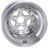 Weld Alumastar 2.0 15x10 / 5x4.5 BP / 4in. BS Polished Wheel - Black Non-Beadlock thumbnail 2