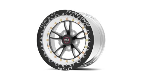 Weld RT Full Throttle 15x10 / 5x4.5 / 7.5in. BS Black Wheel - Single Beadlock thumbnail 1