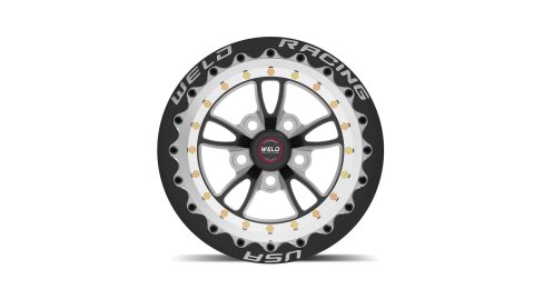 Weld RT Full Throttle 15x10 / 5x4.5 / 7.5in. BS Black Wheel - Single Beadlock thumbnail 2