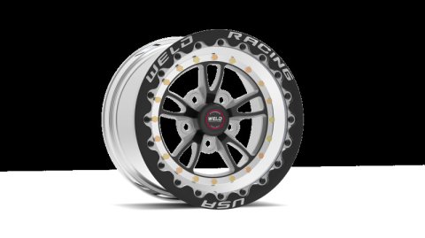 Weld RT Full Throttle 15x10 / 5x4.5 / 7.5in. BS Black Wheel - Single Beadlock thumbnail 4