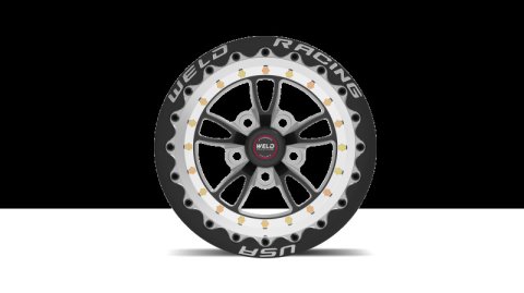 Weld RT Full Throttle 15x10 / 5x4.5 / 7.5in. BS Black Wheel - Single Beadlock thumbnail 5