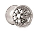 Weld V-Series 15x10 / 5x4.5 BP / 5in. BS Black Center - Polished Shell Non-Beadlock thumbnail 1