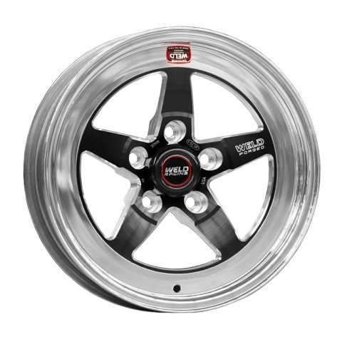 Weld S71 15x8.33 / 5x4.5 BP / 3.5in. BS Black Wheel (Medium Pad) - Non-Beadlock thumbnail 2