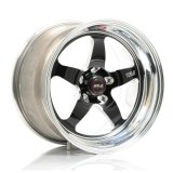 Weld S71 17x10.5 / 5x4.5 BP / 6.8in. BS Black Wheel (Medium Pad) - Non-Beadlock thumbnail 1