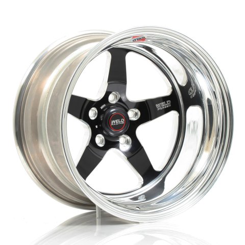 Weld S71 17x10.5 / 5x4.75 BP / 2.9in. BS Black Wheel (Low Pad) - Non-Beadlock
