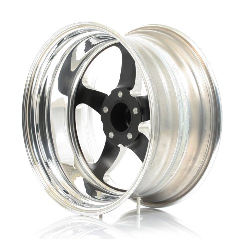 Weld S71 18x9 / 5x4.75 BP / 5.2in. BS Black Wheel (Medium Pad) - Non-Beadlock thumbnail 2