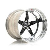 Weld S71 20x17 / 5x4.75 BP / 7.3in. BS Black Wheel (High Pad) - Non-Beadlock thumbnail 1