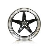 Weld S71 20x17 / 5x4.75 BP / 7.3in. BS Black Wheel (High Pad) - Non-Beadlock thumbnail 4