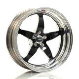 Weld S71 20x7 / 5x4.5 BP / 1.8in. BS Black Wheel (High Pad) - Non-Beadlock thumbnail 1