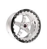 Weld S71 17x10 / 5x120mm BP / 7.2in. BS Polished Wheel (High Pad) - Black Single Beadlock MT thumbnail 1