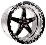 Weld S71 17x10 / 5x4.5 BP / 7.3in. BS Black Wheel (Medium Pad) - Black Single Beadlock MT thumbnail 2