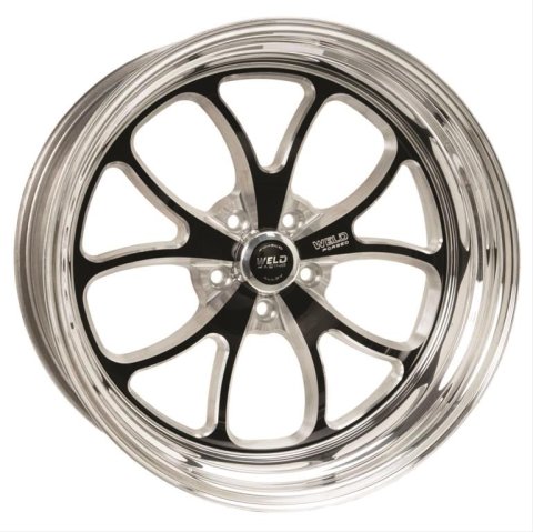 Weld S76 18x9 / 5x4.75 BP / 5.2in. BS Black Wheel (Medium Pad) - Non-Beadlock thumbnail 3