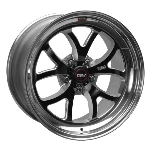 Weld S76 18x9 / 5x4.75 BP / 6.2in. BS Black Wheel (Low Pad) - Non-Beadlock thumbnail 4