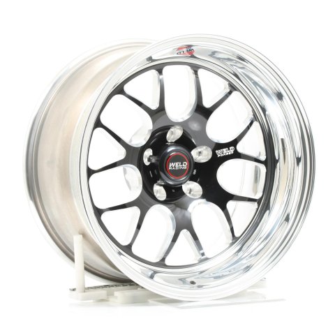 Weld S77 17x9 / 5x4.5 BP / 4.2in. BS Black Wheel (High Pad) - Non-Beadlock