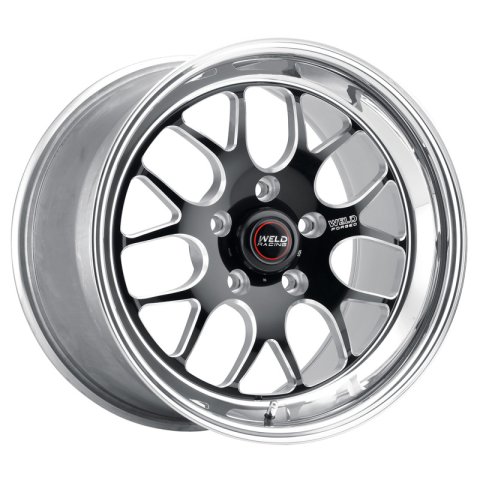 Weld S77 18x7 / 5x4.5 BP / 5.2in. BS Black Wheel (Medium Pad) - Non-Beadlock thumbnail 2