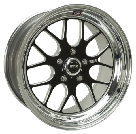Weld S77 18x8 / 5x4.75 BP / 5.2in. BS Black Wheel (Low Pad) - Non-Beadlock thumbnail 2