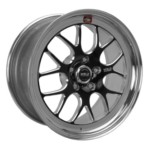 Weld S77 18x8.5 / 5x4.5 BP / 5.6in. BS Black Wheel (High Pad) - Non-Beadlock thumbnail 2