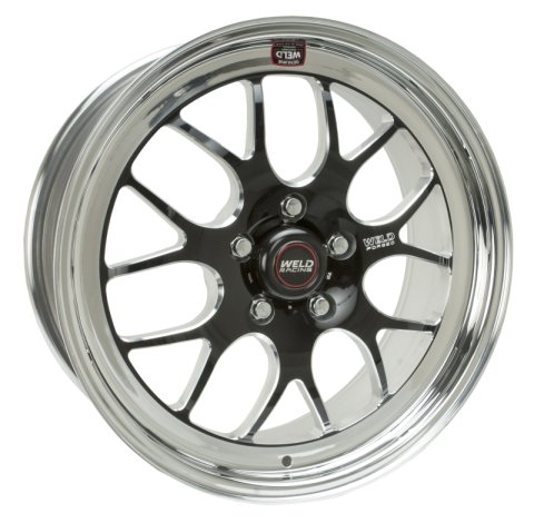Weld S77 18x9 / 5x4.75 BP / 5.2in. BS Black Wheel (Medium Pad) - Non-Beadlock thumbnail 2