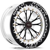 Weld Vitesse 15x12 / 5x4.5 BP / 4.5in. BS Black Wheel - Black Single Beadlock MT thumbnail 1