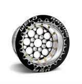Weld Magnum Import Drag 13x10 / 4x100mm BP / BS 5in - Black Center Beadlock MT thumbnail 1