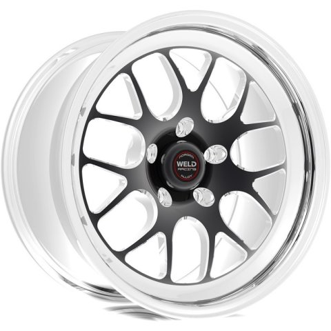 Weld S77 18x10.5 / 5x4.5 BP / 6.6in. BS Black Wheel (High Pad) - Non-Beadlock thumbnail 4