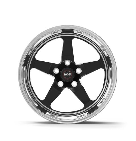 Weld S71 20x9.5 / 5x4.5 BP / 6.3in BS Black Wheel (High Pad) - Non-Beadlock thumbnail 2